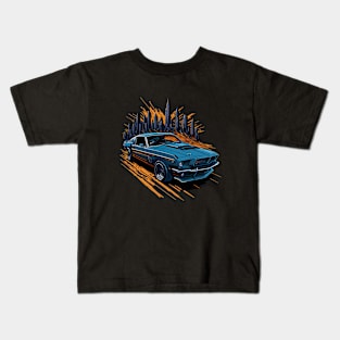 Ford Boss 302 Mustang Vintage Car Kids T-Shirt